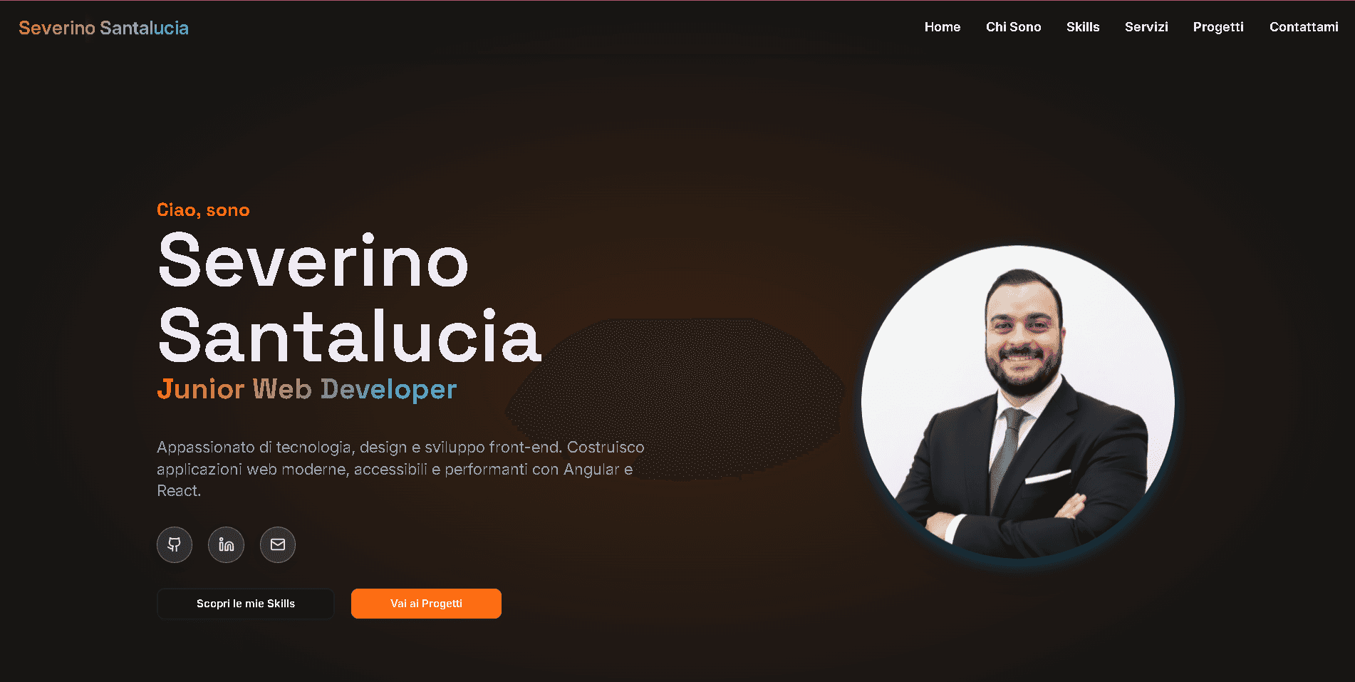 Portfolio v1 screenshot